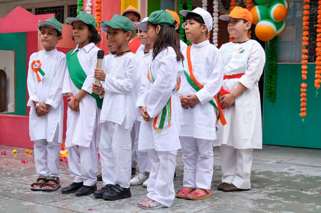 Gyanvriksh School Students participating in Republic Day Function
