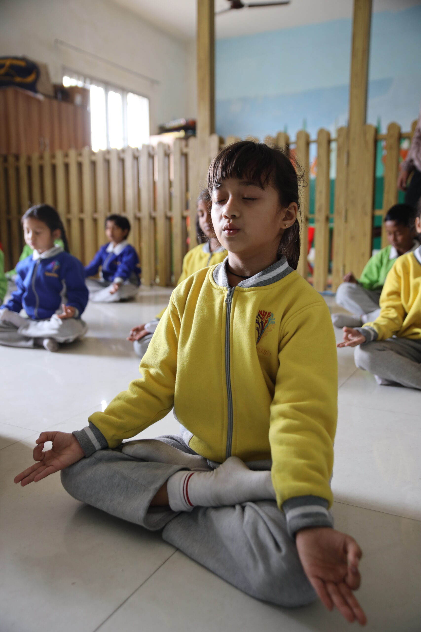 Students learning at the Best School in Kotdwar, Gyanvriksh.